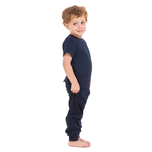 Boys summer pajama set Dark Blue t-shirt + Pants